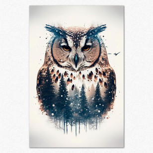 Apstraktni crtež sove