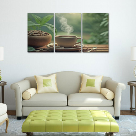 Kafa i menta - Trodelna slika