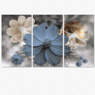 Apstraktni cvet plave boje